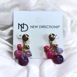 New Directions Cluster Earrings